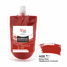 Acrylic paint Rosa Studio Red Deep 200 ml 406