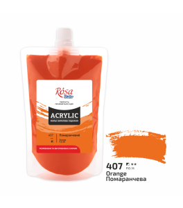 Farba akrylowa Rosa Studio Pomarańczowa 200 ml 407