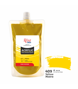 Farba akrylowa Rosa Studio Żółta 200 ml 409