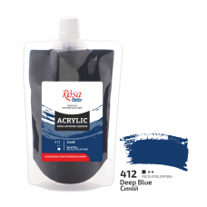 Acrylic paint Rosa Studio Deep Blue 200 ml 412