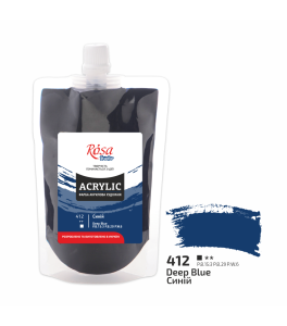 Acrylic paint Rosa Studio Deep Blue 200 ml 412