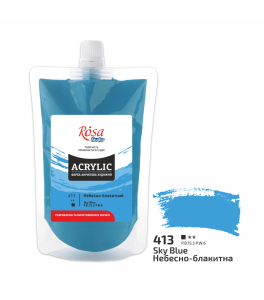 Farba akrylowa Rosa Studio Błękitny 200 ml 413
