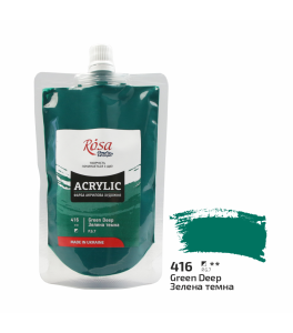 Farba akrylowa Rosa Studio Ciemnozielona 200 ml 416