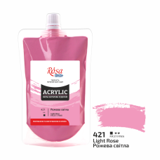 Acrylic paint Rosa Studio Light Rose 200 ml 421