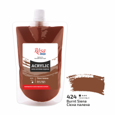 Farba akrylowa Rosa Studio Sienna palona 200 ml 424