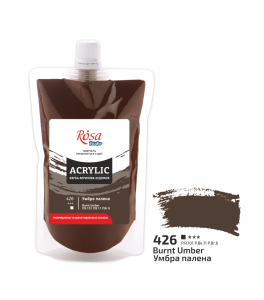 Acrylic paint Rosa Studio Burnt Umber 200 ml 426