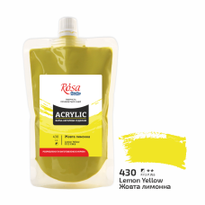 Acrylic paint Rosa Studio Lemon Yellow 200 ml 430