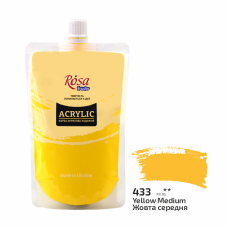 Acrylic paint Rosa Studio Yellow Medium 200 ml 433