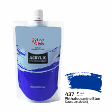 Acrylic paint Rosa Studio Phthalocyanine Blue 200 ml 437