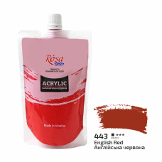 Acrylic paint Rosa Studio English Red 200 ml 443