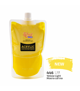 Farba akrylowa Rosa Studio Jasnożółta 200 ml 446