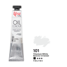 Oil Paint, Titanium White (101), 45ml, ROSA Gallery