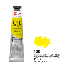 Farba Olejna, Cadmium Yellow Light (109), 45ml, ROSA Gallery