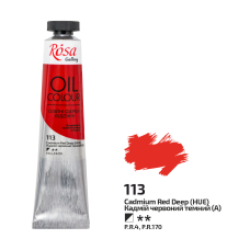 Oil Paint, Cadmium Red Deep (113), 45ml, ROSA Gallery