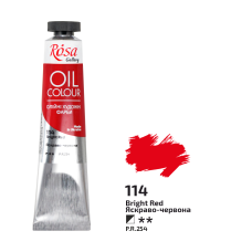 Oil Paint, Bright Red (114), 45ml, ROSA Gallery