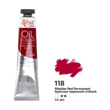 Oil Paint, Madder Red (118), 45ml, ROSA Gallery