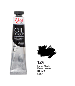 Farba Olejna, Lamp Black (124), 45ml, ROSA Gallery