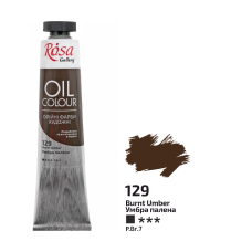 Farba Olejna, Burnt Umber (129), 45ml, ROSA Gallery