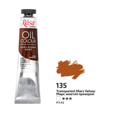 Oil Paint, Transparent Mars Yellow (135), 45ml, ROSA Gallery