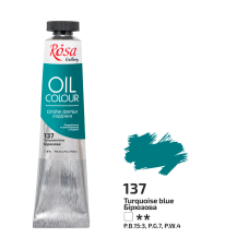 Oil Paint, Turquoise Blue (137), 45ml, ROSA Gallery