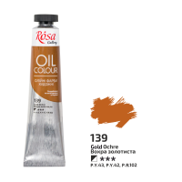 Oil Paint, Gold Ochre (139), 45ml, ROSA Gallery