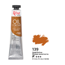 Oil Paint, Gold Ochre (139), 45ml, ROSA Gallery