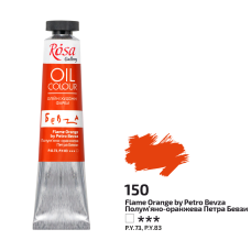 Oil Paint, Flame Orange by Petro Bevza (150), 45ml, ROSA Gallery