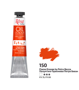 Farba Olejna, Flame Orange by Petro Bevza (150), 45ml, ROSA Gallery
