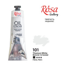 Oil Paint, Titanium White (101), 100ml, ROSA Gallery