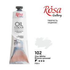 Oil Paint, Zink White (102), 100ml, ROSA Gallery