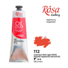 Oil Paint, Cadmium Red Light (112), 100ml, ROSA Gallery