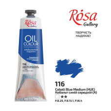 Oil Paint, Cobalt Blue Medium (116), 100ml, ROSA Gallery