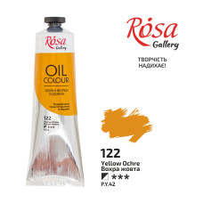 Oil Paint, Yellow Ochre (122), 100ml, ROSA Gallery