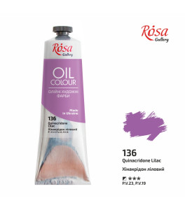 Farba Olejna, Quinacridone Lilac (136), 100ml, ROSA Gallery