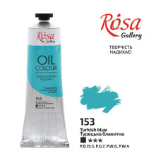 Oil Paint, Turkish Blue (153), 100ml, ROSA Gallery