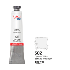 Oil Paint, Titanium White (502), 45ml, ROSA Studio