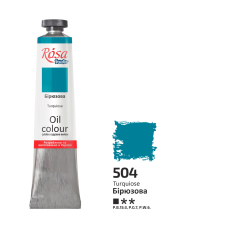 Farba Olejna, Turquoise (504), 45ml, ROSA Studio