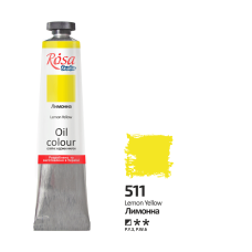 Oil Paint, Lemon Yellow (511), 45ml, ROSA Studio