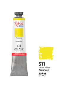 Farba Olejna, Lemon Yellow (511), 45ml, ROSA Studio