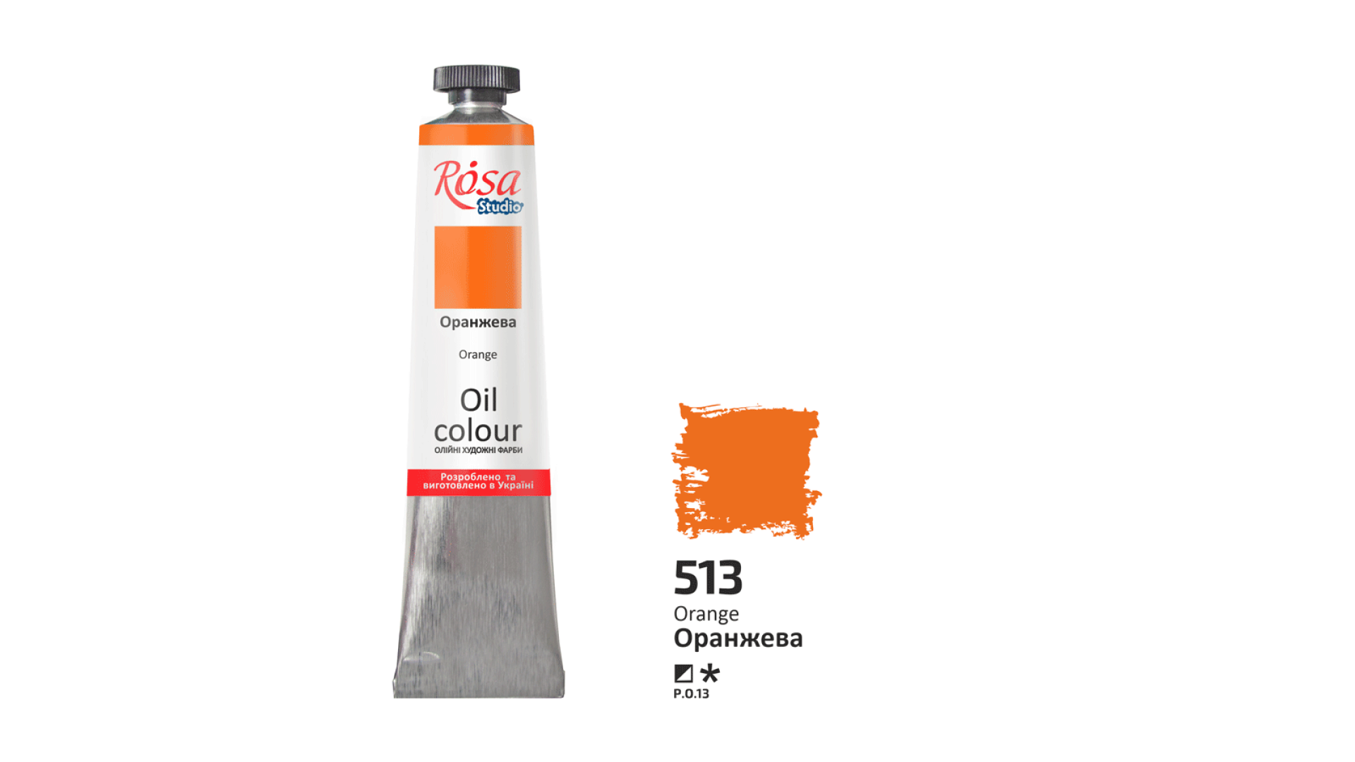 Farba Olejna, Orange (513), 45ml, ROSA Studio