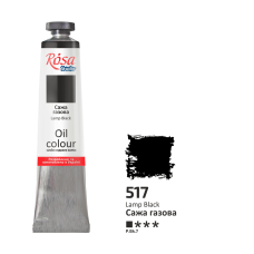 Oil Paint, Lamp Black (517), 45ml, ROSA Studio