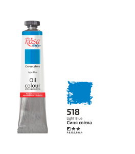 Oil Paint, Light Blue (518), 45ml, ROSA Studio