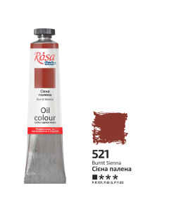 Farba Olejna, Burnt Sienna (521), 45ml, ROSA Studio