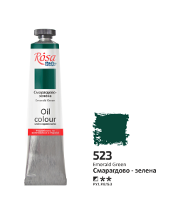 Farba Olejna, Emerald Green (523), 45ml, ROSA Studio