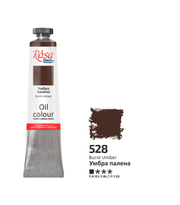Farba Olejna, Burnt Umber (528), 45ml, ROSA Studio