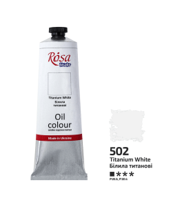 Farba Olejna, Titanium White (502), 100ml, ROSA Studio