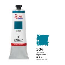 Oil Paint, Turquoise (504), 100ml, ROSA Studio