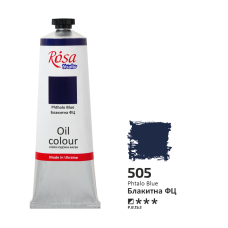 Oil Paint, Phthalo Blue (505), 100ml, ROSA Studio