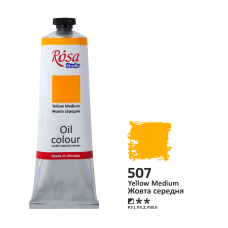 Oil Paint, Yellow Medium (507), 100ml, ROSA Studio