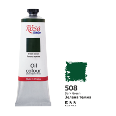 Oil Paint, Green Deep (508), 100ml, ROSA Studio